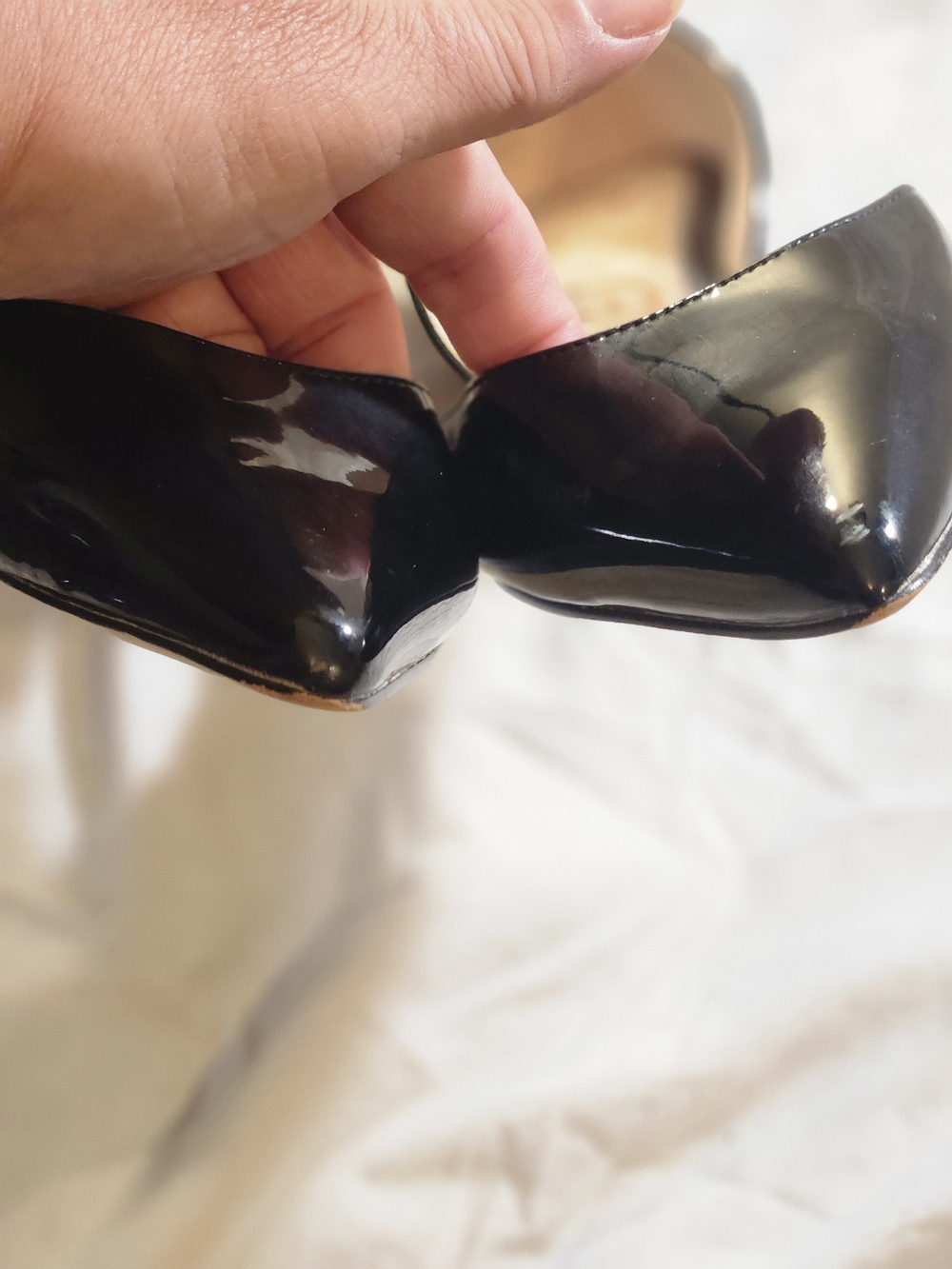 Sam Edelman Women's Black Patent D'Orsay Flats 8.5 - Picture 6 of 9